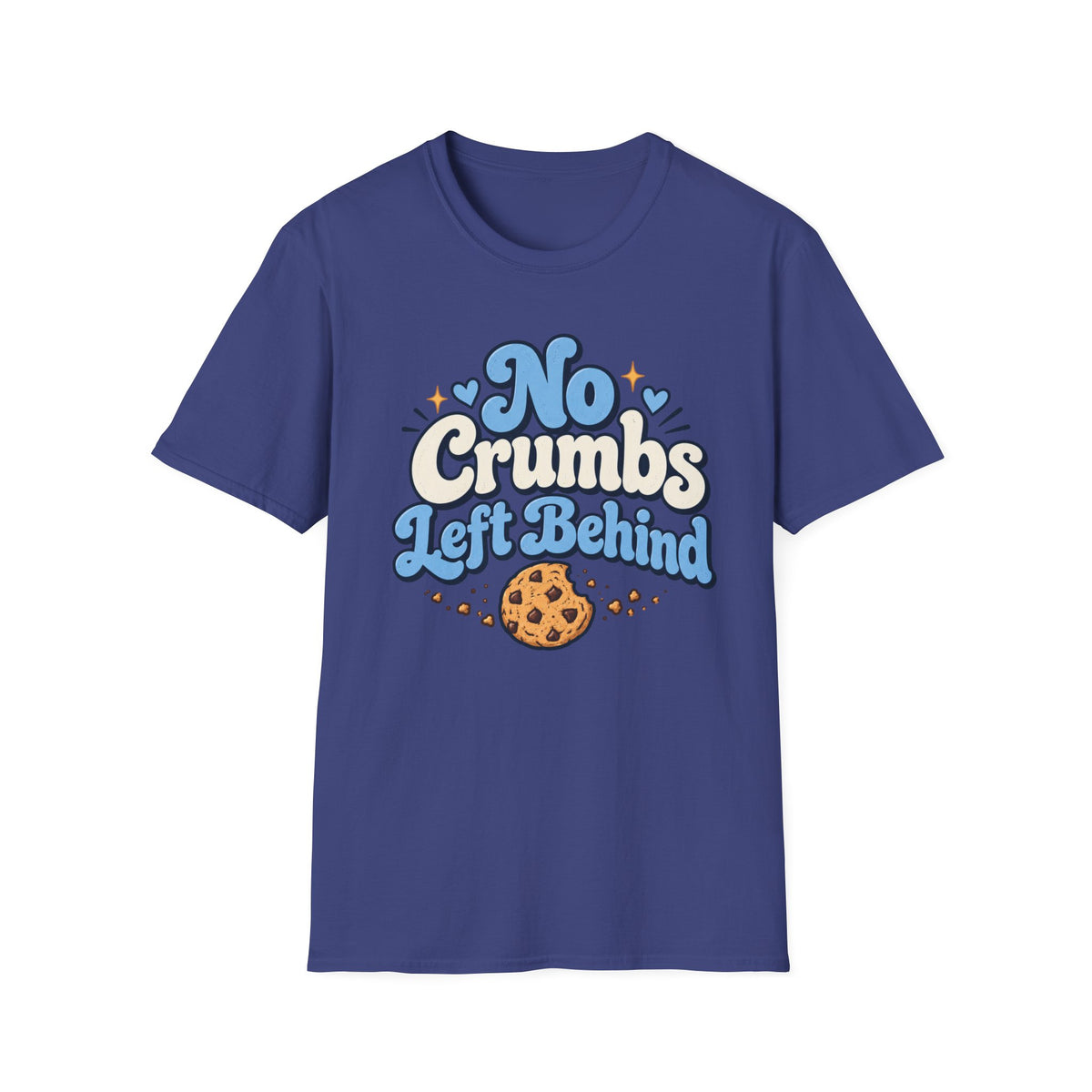 No Crumbs Left Behind, Blue T-Shirt