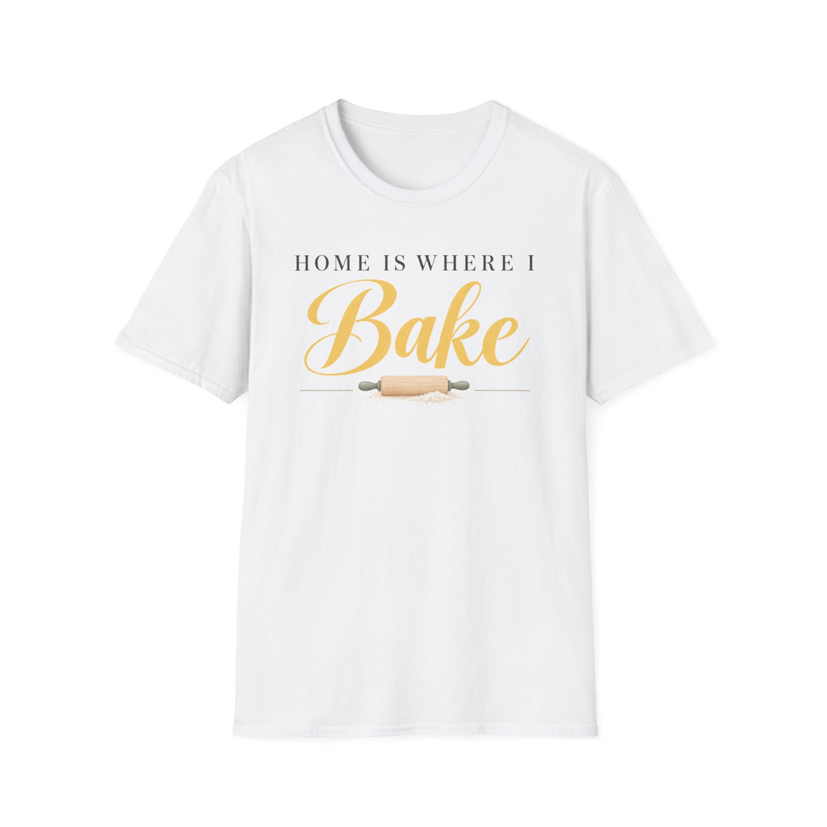 Home is Where I Bake, Gold T-Shirt