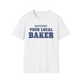 Support Your Local Baker, Blue T-Shirt