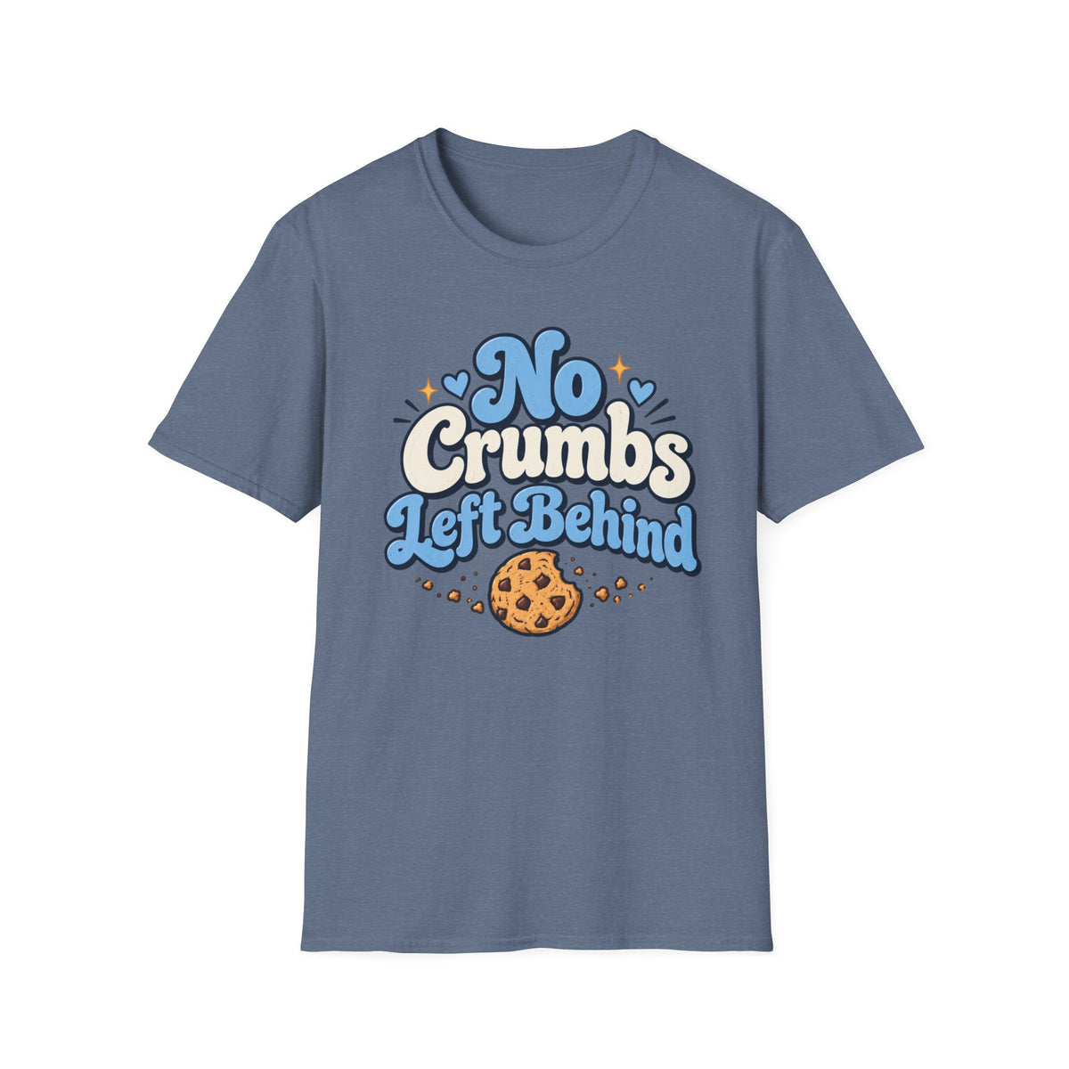 No Crumbs Left Behind, Blue T-Shirt