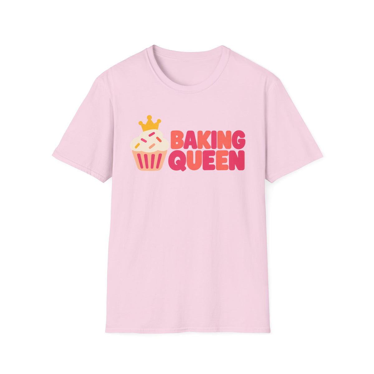 Baking Queen, Peach & Pink T-Shirt