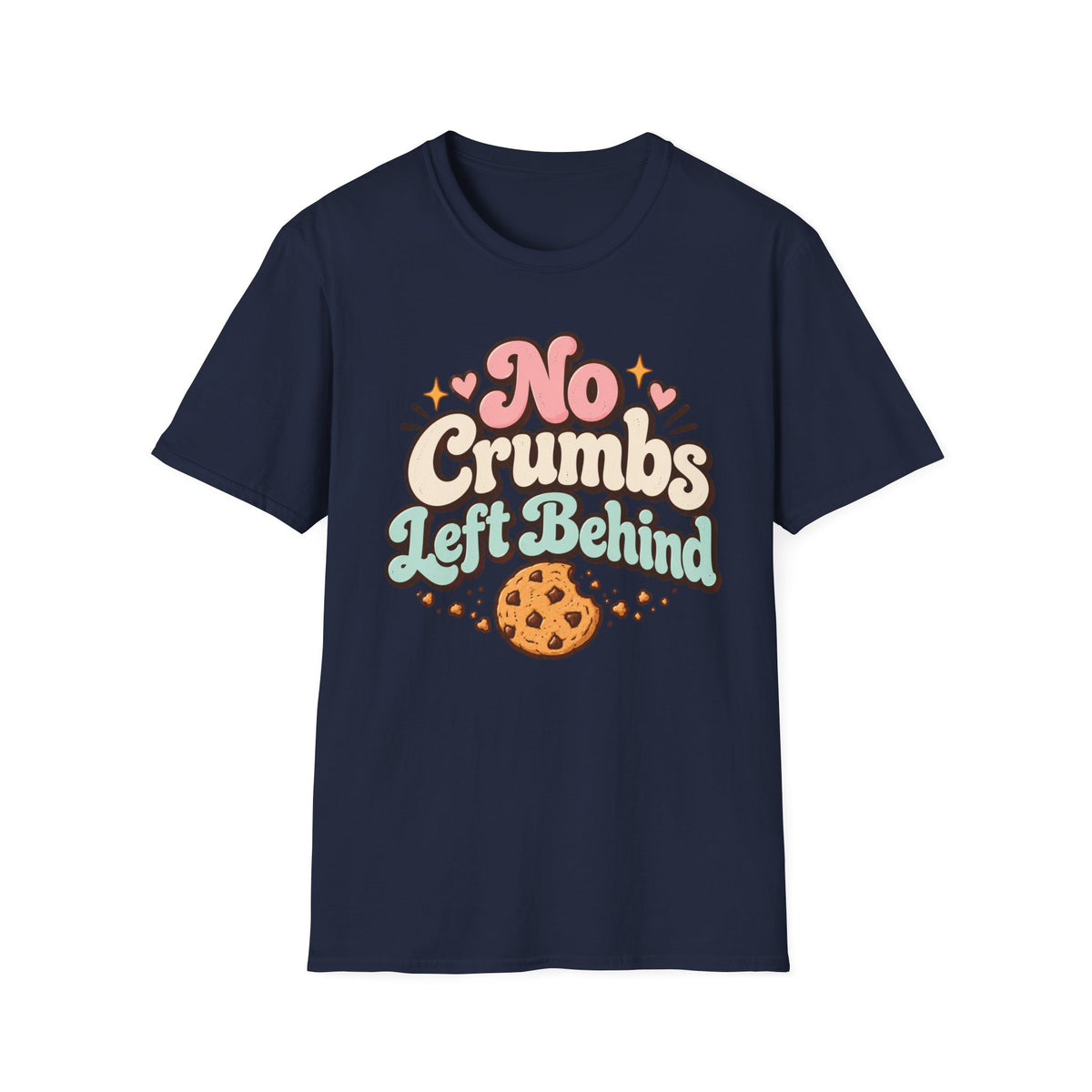 No Crumbs Left Behind, Pink & Green T-Shirt