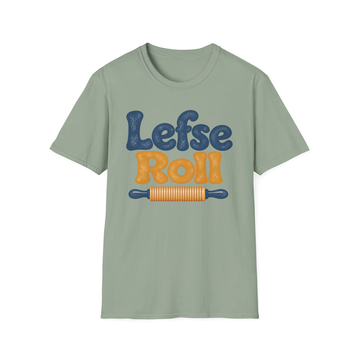 Lefse Roll, Blue & Gold T-Shirt