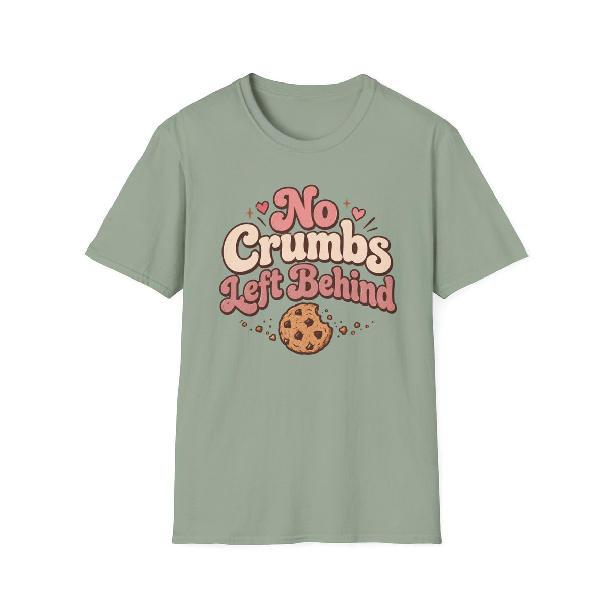 No Crumbs Left Behind, Pink T-Shirt