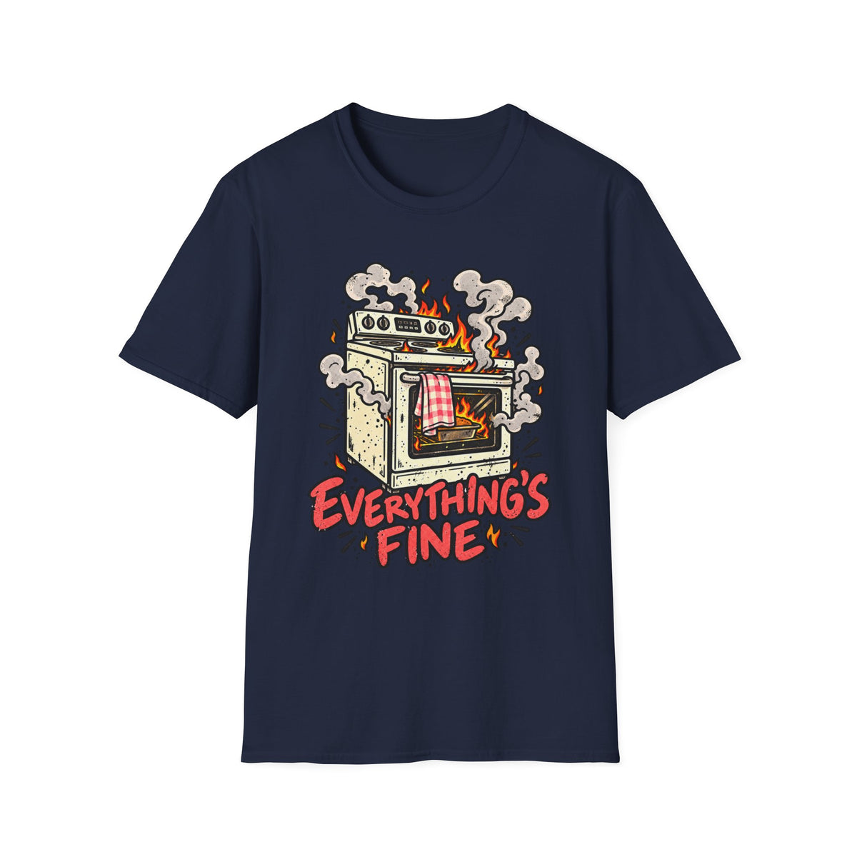 Everything's Fine, Red & Orange T-Shirt