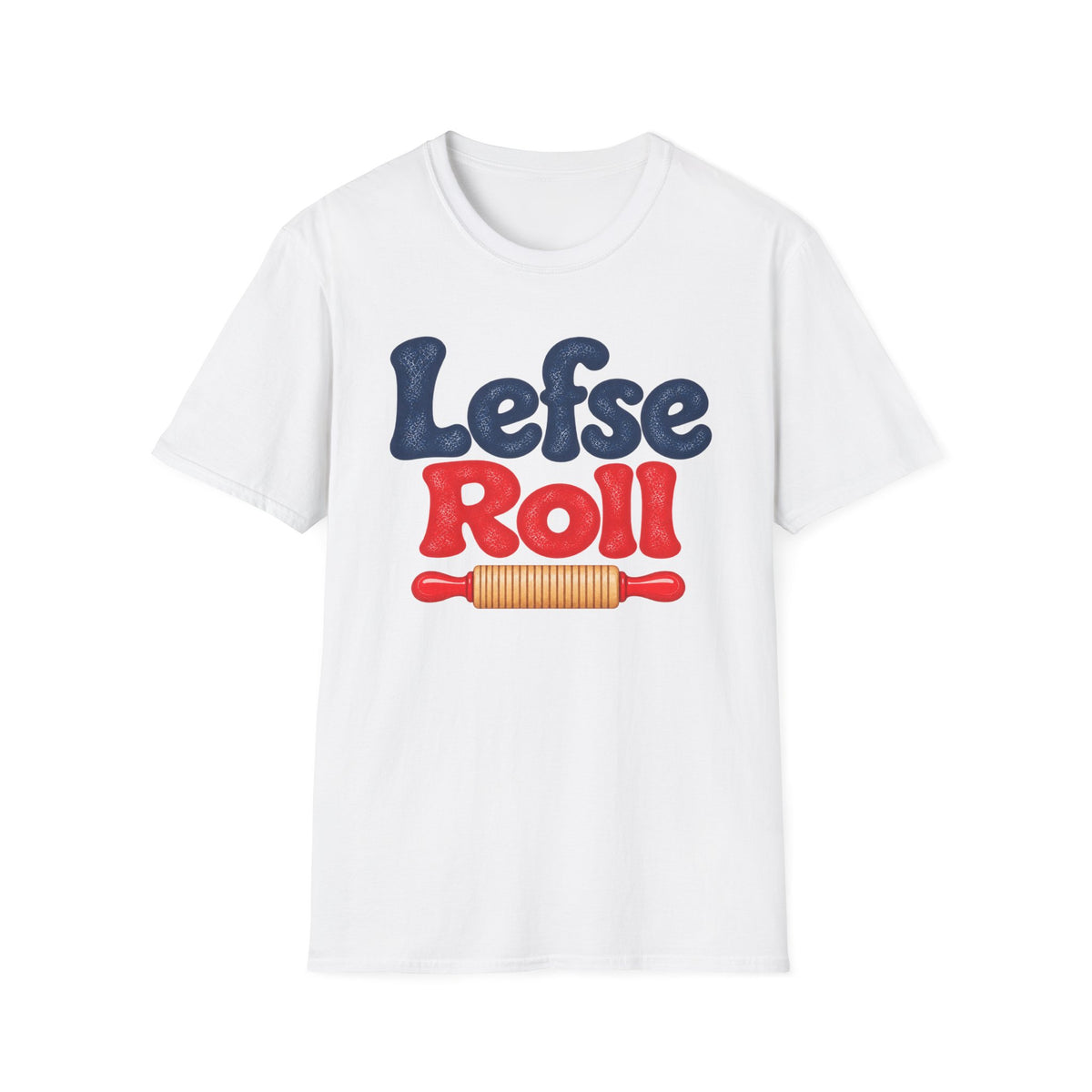 Lefse Roll, Blue & Red T-Shirt