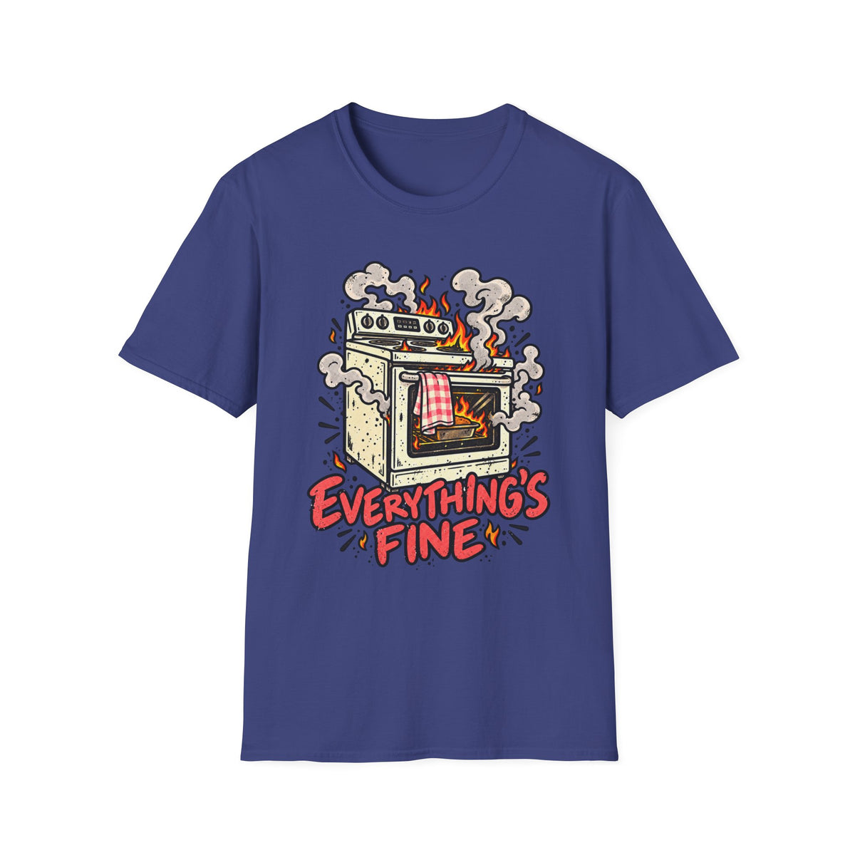 Everything's Fine, Red & Orange T-Shirt