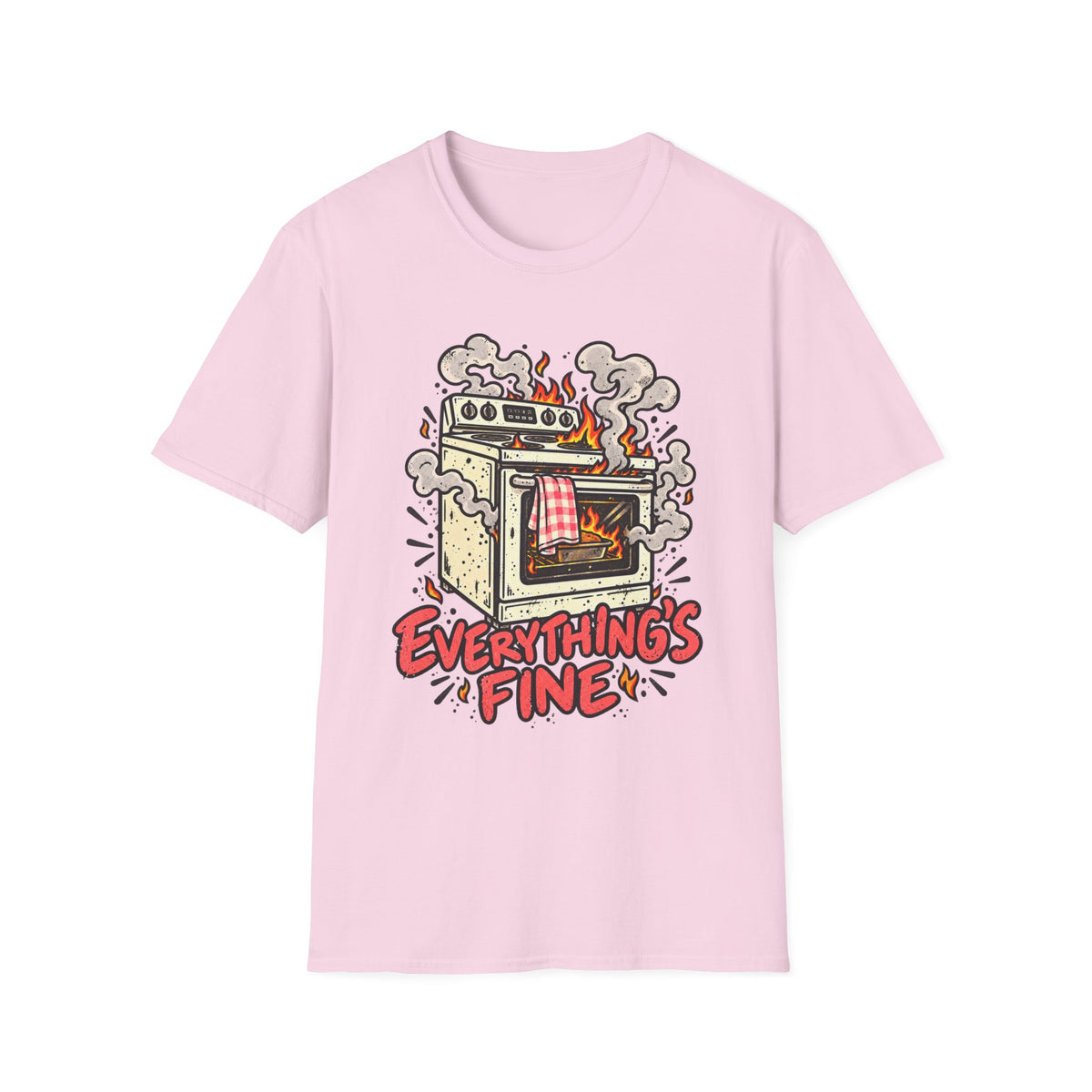 Everything's Fine, Red & Orange T-Shirt