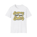 Support Your Local Baker, Blue & Yellow T-Shirt