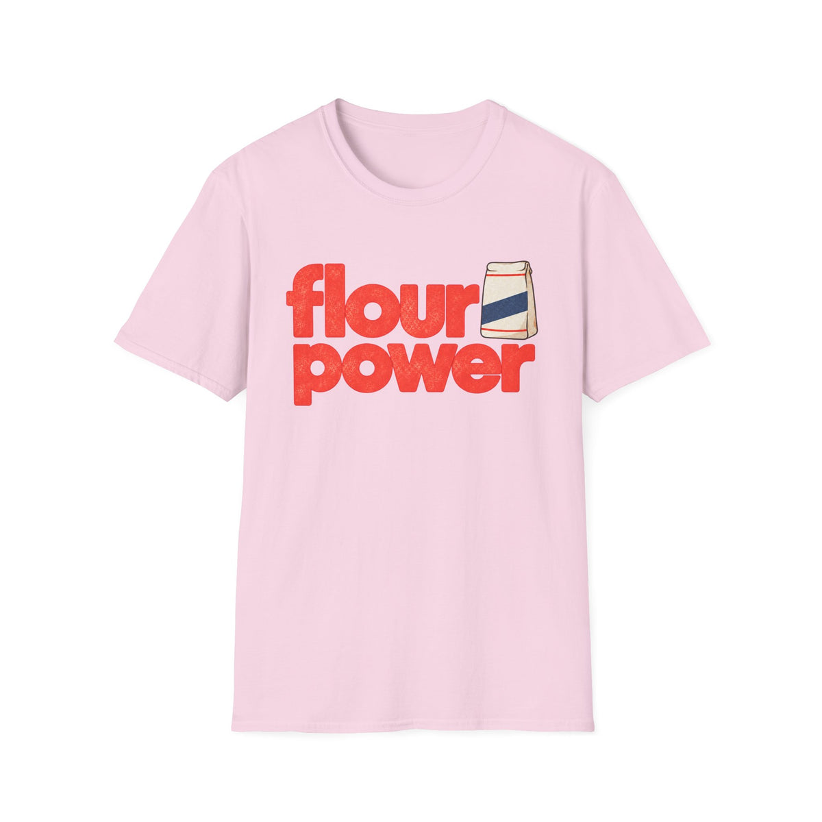 Flour Power, Red & Blue T-Shirt