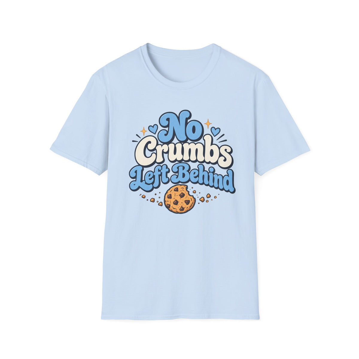 No Crumbs Left Behind, Blue T-Shirt