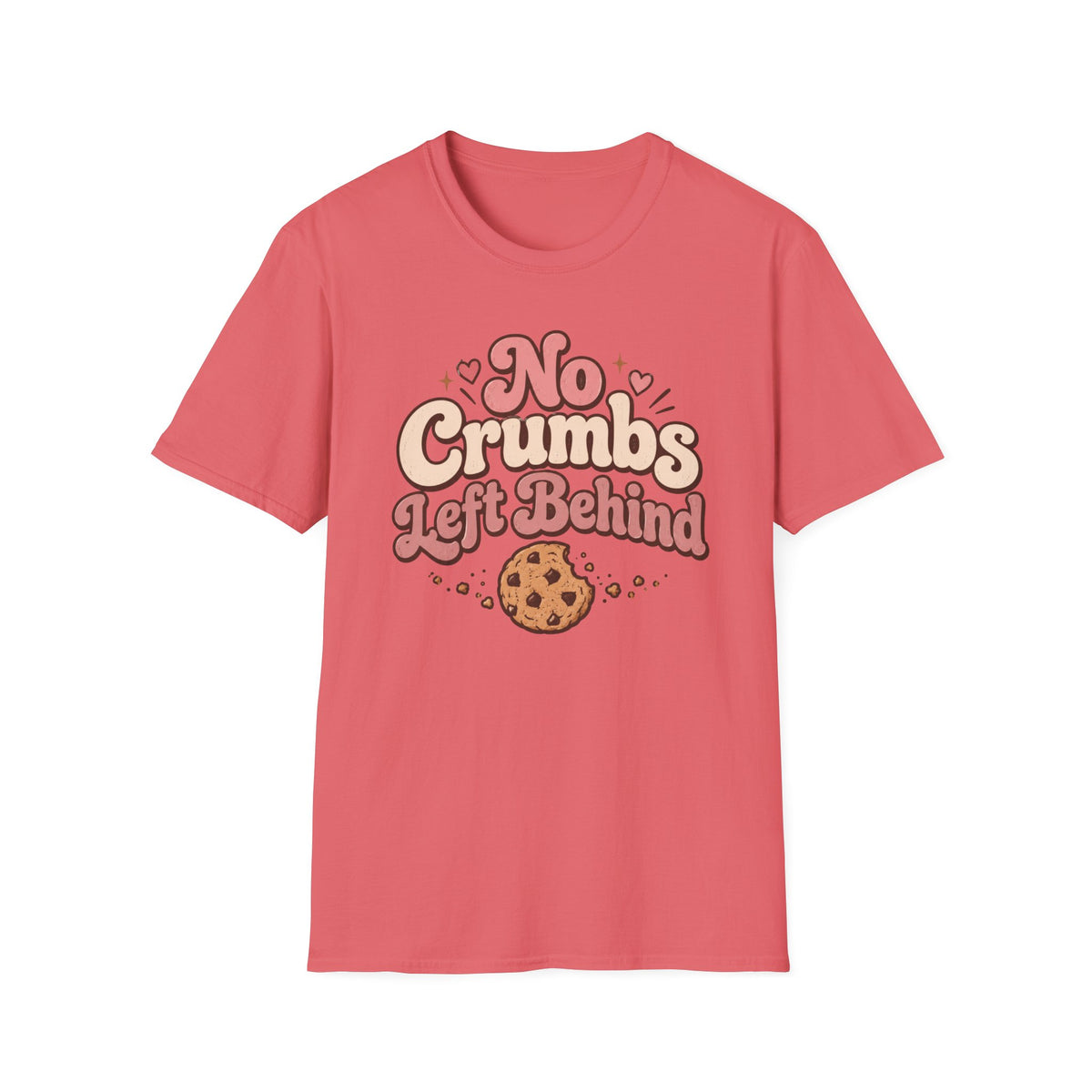 No Crumbs Left Behind, Pink T-Shirt