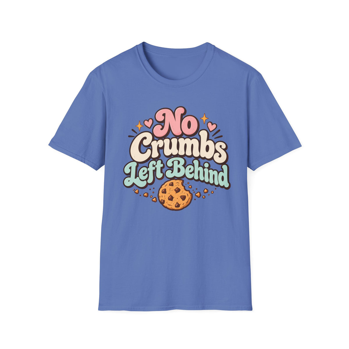 No Crumbs Left Behind, Pink & Green T-Shirt