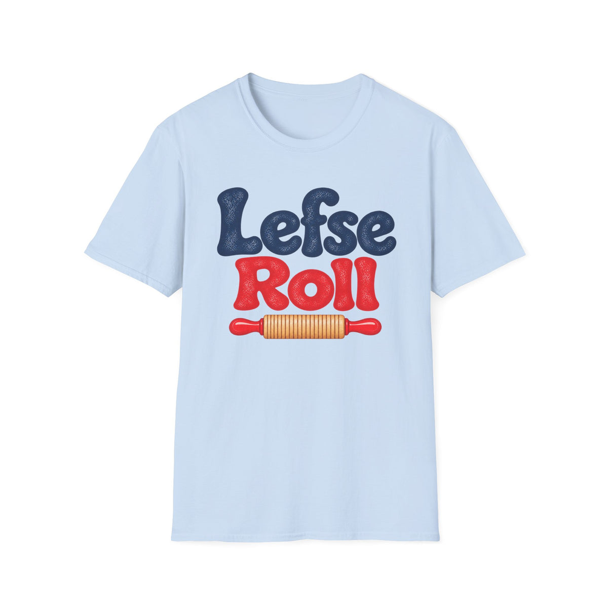 Lefse Roll, Blue & Red T-Shirt