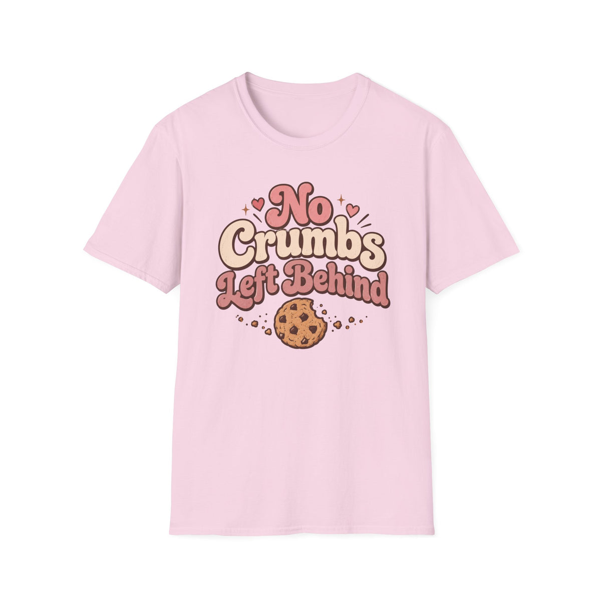 No Crumbs Left Behind, Pink T-Shirt