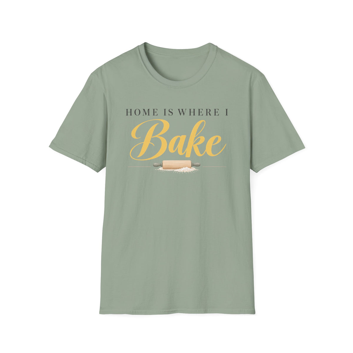 Home is Where I Bake, Gold T-Shirt