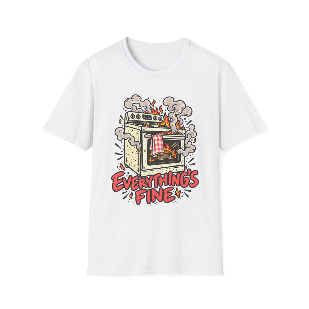 Everything's Fine, Red & Orange T-Shirt