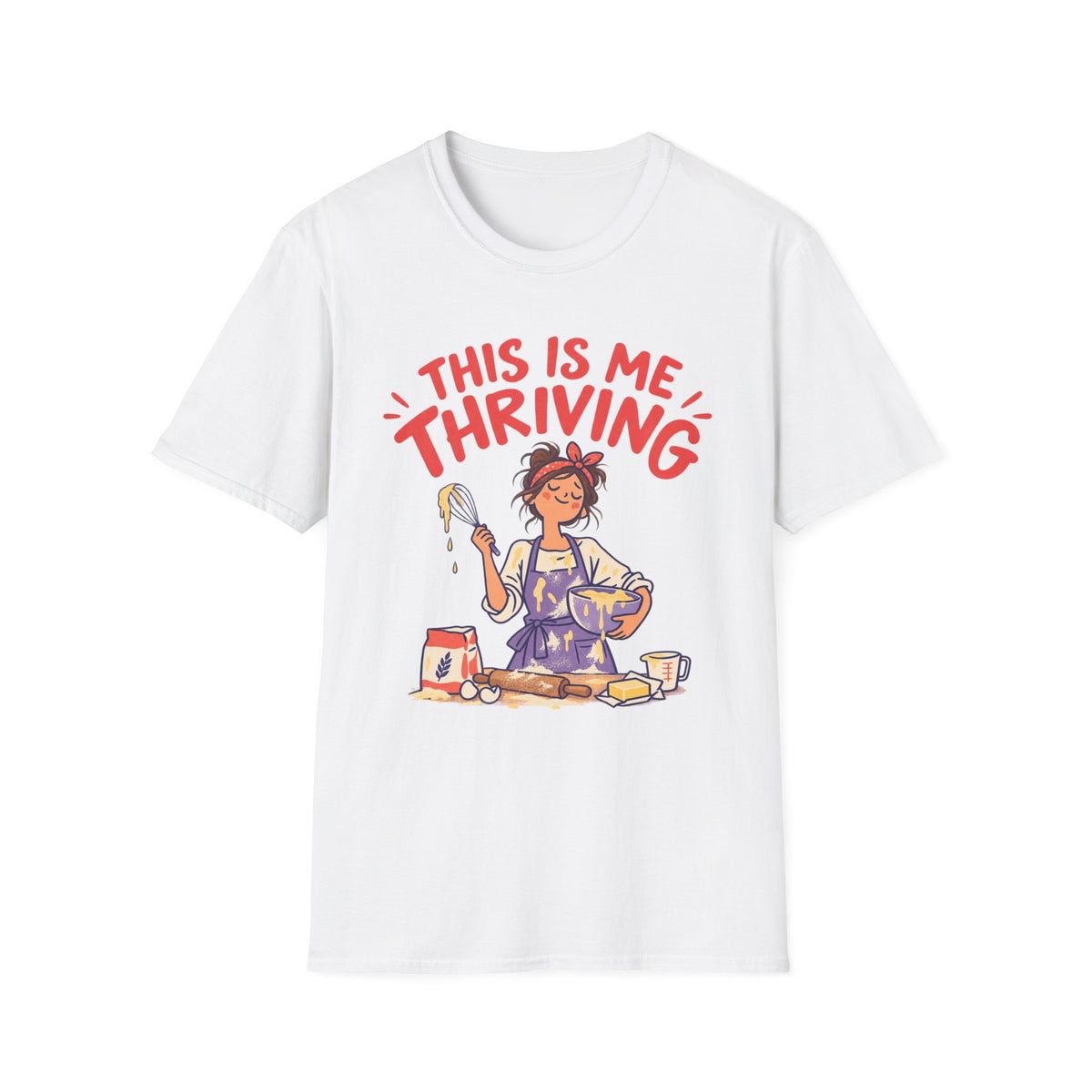 This is Me Thriving, Red & Purple T-Shirt