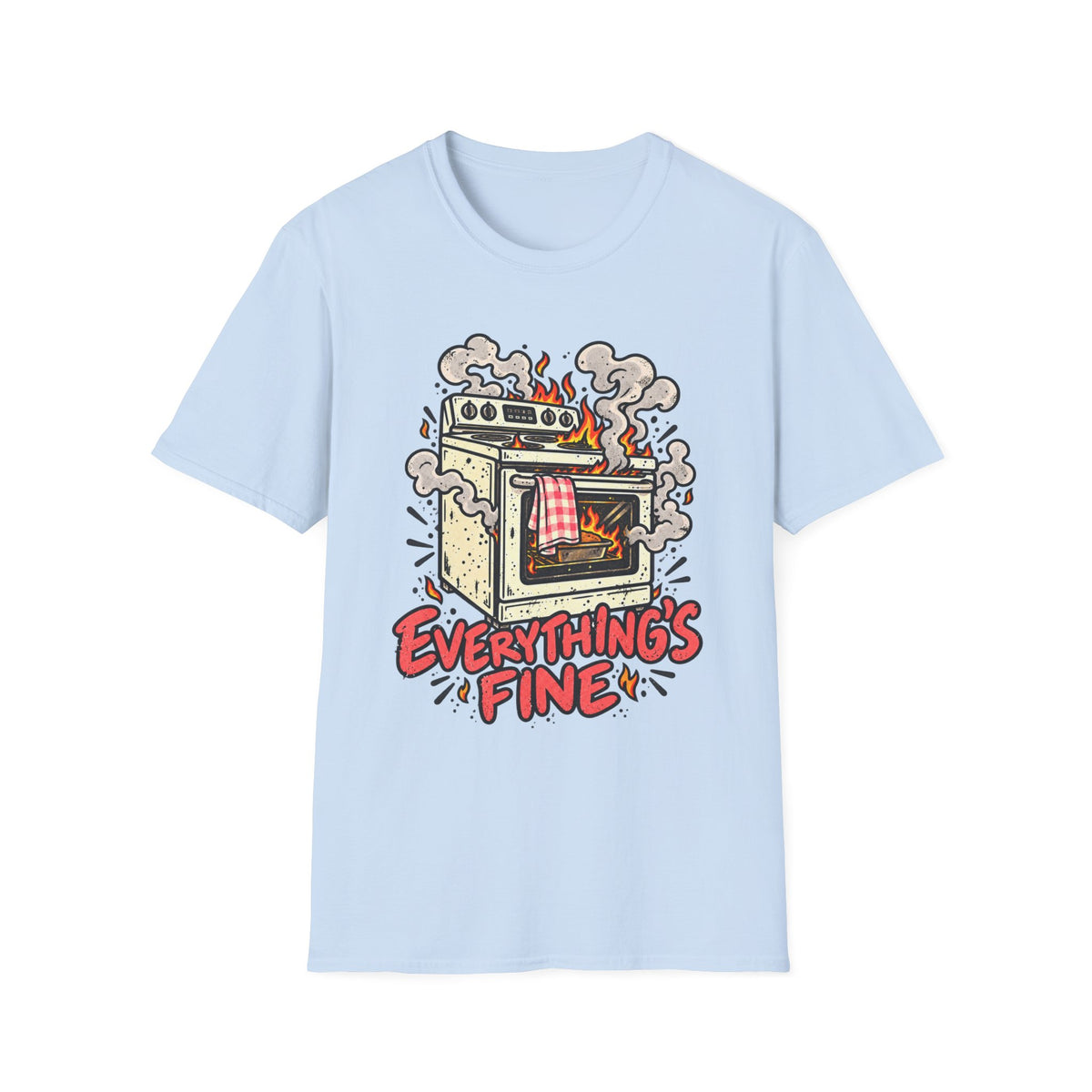 Everything's Fine, Red & Orange T-Shirt