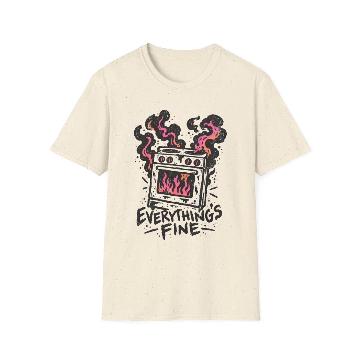 Everything's Fine, Black & Pink T-Shirt